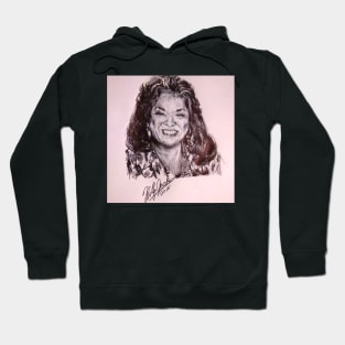 Ink Pen Portrait of Della Reese Hoodie